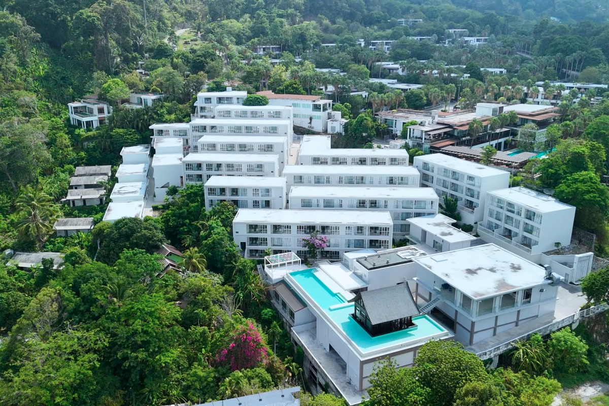 The project from above, on the Patong hillside